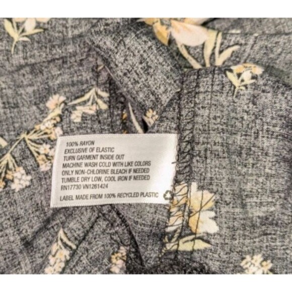 NWT Wild Fable Dress S Women's Black Floral Floral Ruffle Apron Front Sundress - Picture 7 of 7